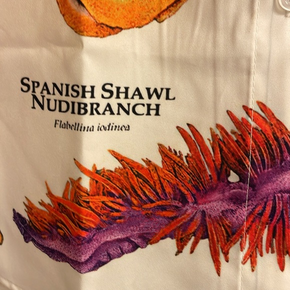 JAMMYJOB Novelty Loungewear Top Sea Coral Theme - Picture 5 of 8